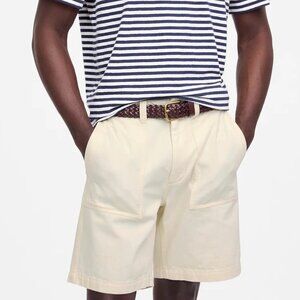 Madewell Men's Patch Pocket Shorts Summer Denim Cream Size 30 NWOT